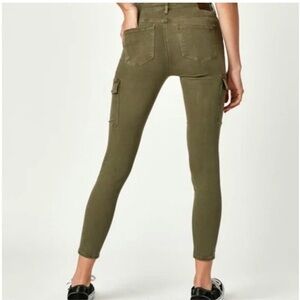 Mavi Arina High-Rise Skinny Cargo‎ Jeans Dark Taupe Size 30 L Stretchy Pants